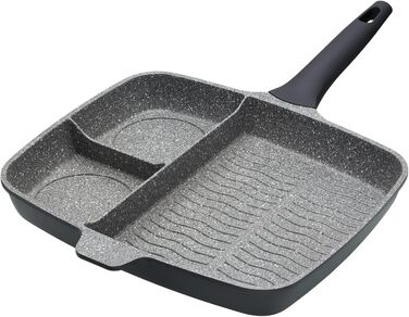 MasterClass Aluminum Casting Induction-Safe Non-Stick All-in-One Frying Pan, 32 cm (12.5
