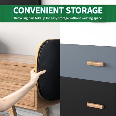110L Deposit Bottle Collection Container with Lid & 2 Removable Carrying Bags, Large Deposit Bottle Storage, Container for Empty Bottles & Recyclable Glass Storage, Kitchen Pantry Bottle Bag