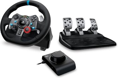 Руль Logitech G29 Driving Force з Force Feedback, 900° обертів, шкіряне покриття, педалі з нержавіючої сталі, сумісний з PS4/PS3/PC/Mac, чорний