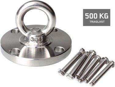 TSSS Heavy-Duty Ceiling Hook for Hammock, 500 kg Load Capacity, 304 Stainless Steel, Fixing Hook, Hanging Chair, Punching Bag Holder with Anchor Bolt