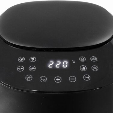 Цифрова аерофритюрниця Emerio 4.5 л, без олії, 8 програм, 1300 Вт, BPA Free, швидкий нагрів