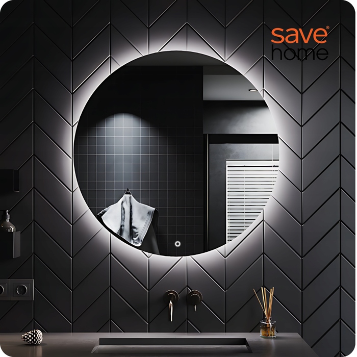 Настінне кругле дзеркало Save Home, 800 x 800 мм