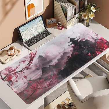 Килимок для миші ігровий XXL 900x400 мм, антиковзка підкладка для комп'ютера, ноутбука, MacBook, з натурального каучуку, водонепроникний, з принтом аніме