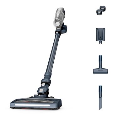 Бездротовий пилосос Rowenta X-Pert 6.60: акумуляторний, 100W, 45 хв роботи, без мішка, LED-насадка, легкий, 0,55 л, насадка для щілин, кріплення, чорний, RH6831EO (сірий/срібний)