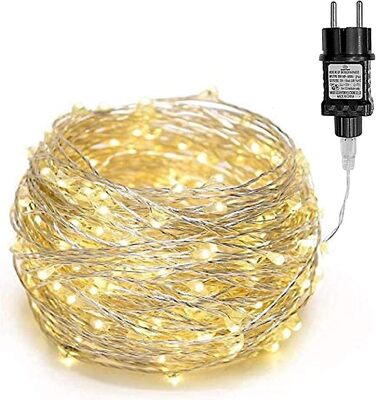 Гірлянда світлодіодна Gresonic 200/300er, 300 LED, тепле біле світло, для декору інтер'єру та екстер'єру, живлення від мережі