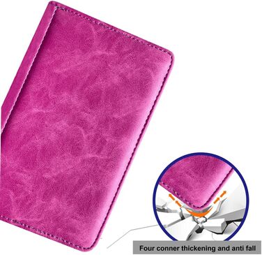 Чохол для Sony PRS-T2/PRS-T1 (6 дюймів), рожевий, з PU-шкіри