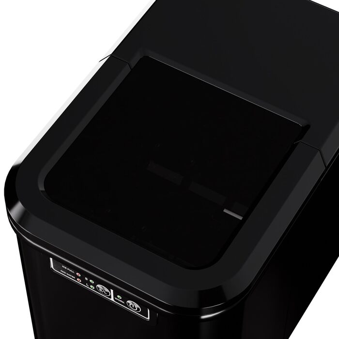 Льодогенератор Tronitechnik® 12 кг/24 год, резервуар 2.2 л, 2 розміри кубиків льоду, самоочищення, чорний