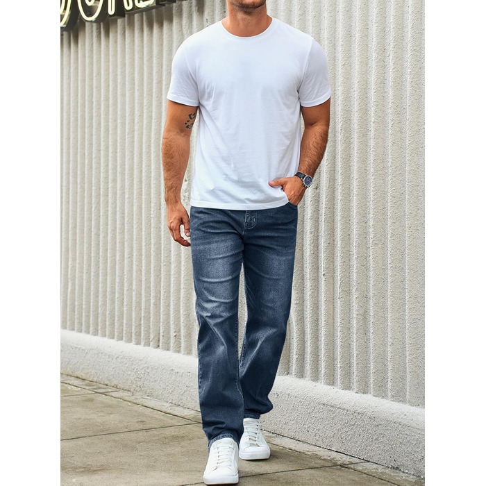 Чоловічі джинси Runcati Regular Fit темно-сині, еластичні, базові, повсякденні