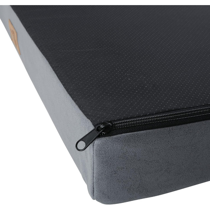 Ваше ліжко для собак GEAR Biella ортопедичне, з екошкіри, миється, для суглобів, високий рівень комфорту (80x60x10 см)