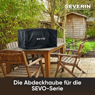 Чохол для гриля SEVERIN SEVO GT, водонепроникний, 600D Оксфорд, чорний, для SEVERIN SEVO SMART Control GT