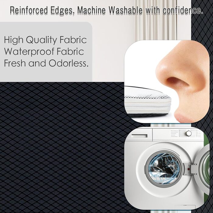 Органайзери для валіз AiQInu, 5 шт. - Набір для пакування з компресійними мішками, мішок для білизни та для взуття. Легкі, розширювані, для ручної поклажі (Чорний)