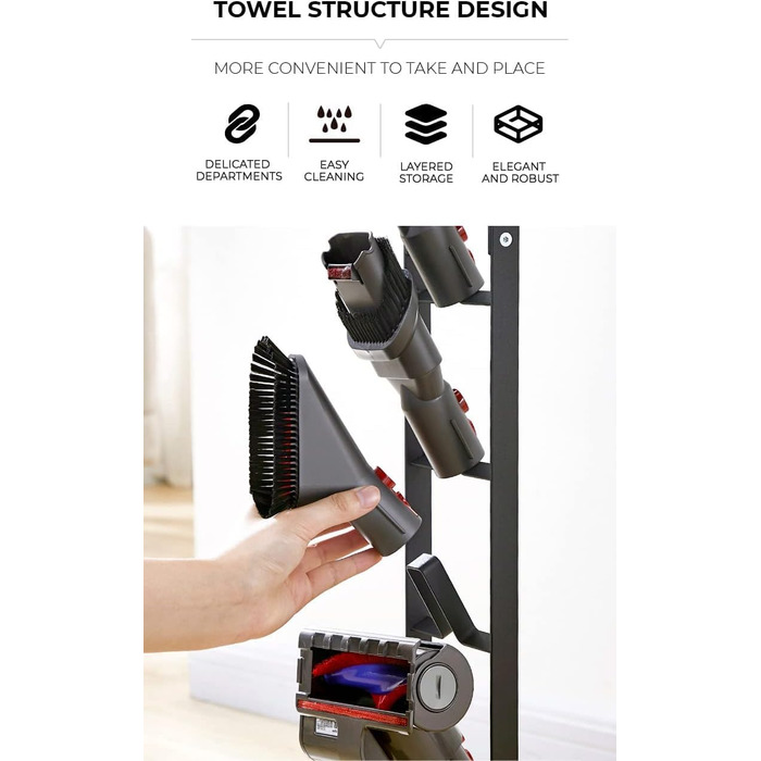 Підставка для пилососів Dyson: V15, V12, V11, V10, V8, V7, V6, DC58, DC59, DC62, DC74 - Organizer, рамка, кріплення