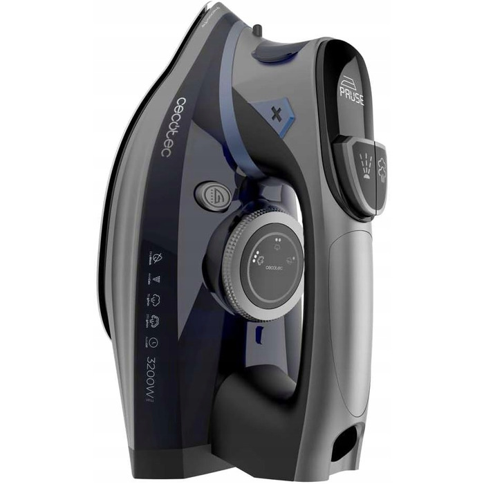 Парова праска Cecotec IronHero 3200 Smart Absolute, 3200 Вт, 80 г/хв, сіра