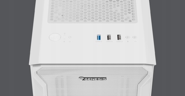 Корпус Genesis IRID 503 ARGB LITE Mini Tower, білий