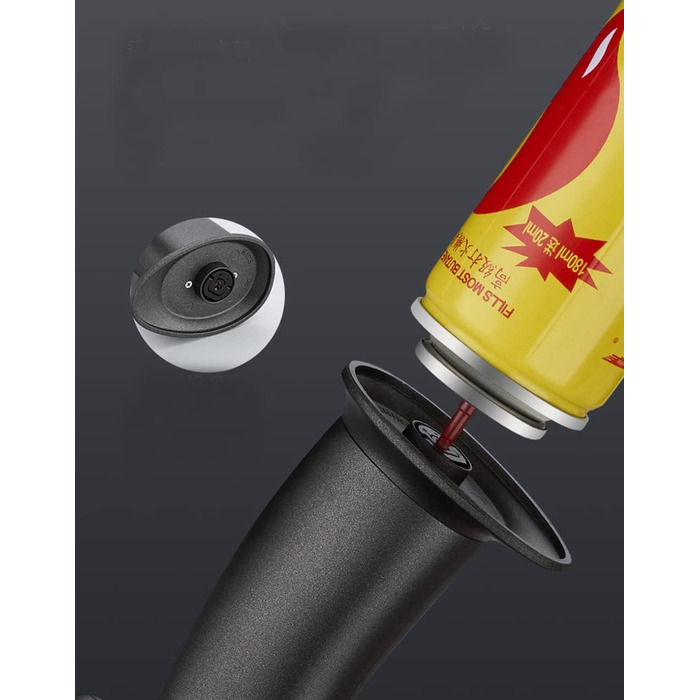 Кулінарний пальник-газовий обпалювач ibforcty, багаторазовий кухонний пальник з регулюванням полум'я та замком безпеки для десертів, крем-брюле та BBQ, чорний