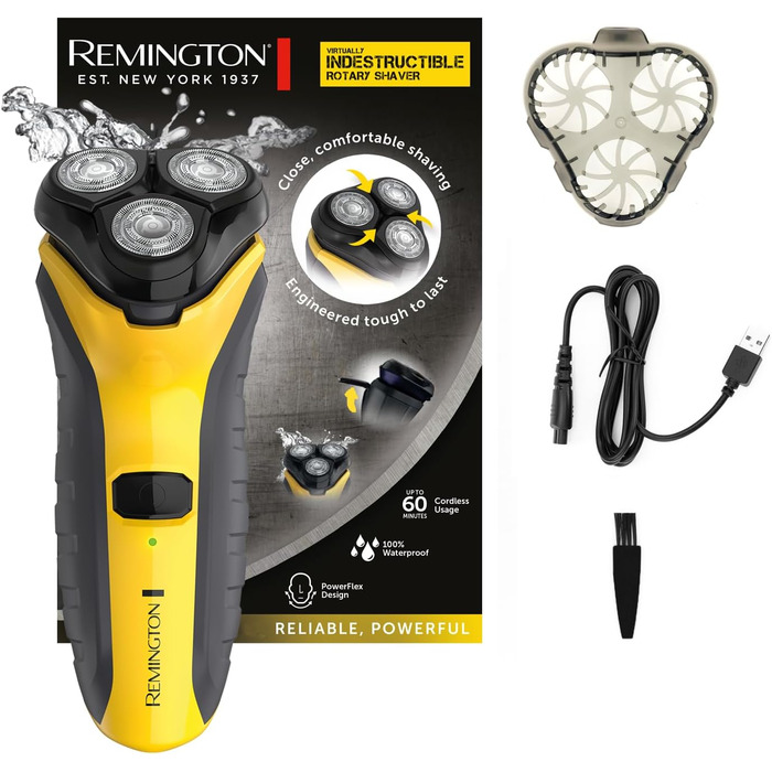 Електричний гоління Remington PR1855 EU: ротаційний апарат для гоління (на мокро та сухо), з тримером, для 3-денної щетини