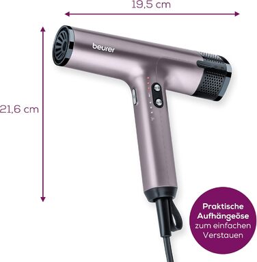 Фен Beurer HC 100 Excellence: потужний цифровий мотор, швидке сушіння, іонізація, дифузор, тиха робота