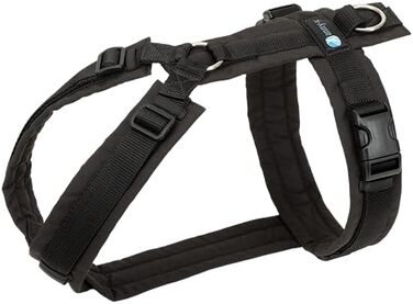 Шлейка для собак Anny-X Brustgeschirr Fun чорного кольору, розмір XL-короткий (обхват грудей 78-96 см)