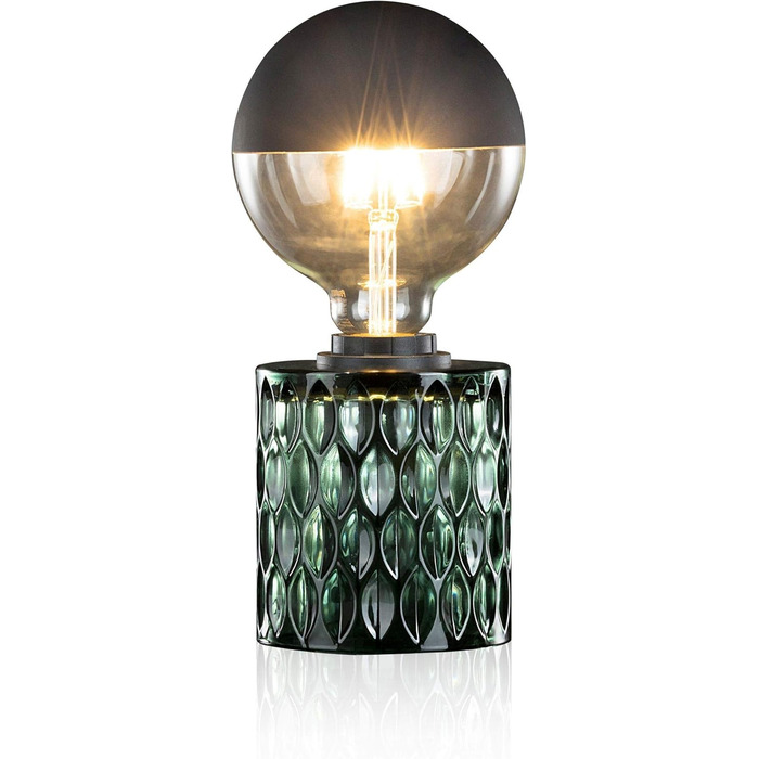 Торшер Pauleen 48023 Crystal Magic: стильна настільна лампа з кришталевими елементами, 230V, E27, зелений, без лампочки