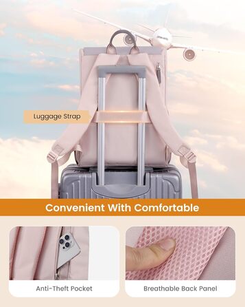 LOVEVOOK Рюкзак для підліток, дівчаток, водонепроникний, з відділенням для ноутбука 15.6