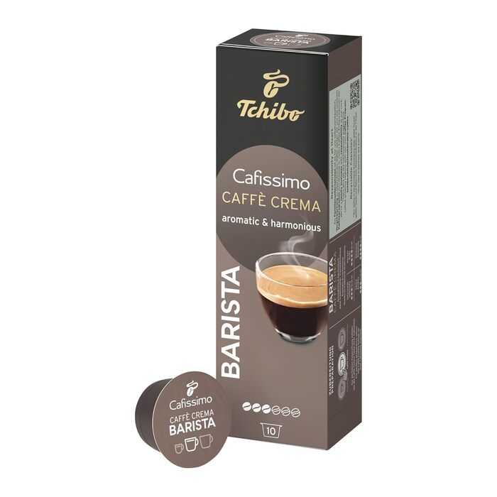 Капсули для кави Tchibo Cafissimo Caffè Crema Barista, 80 шт (8x10), стійкий розвиток та справедлива торгівля