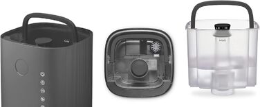 Зволожувач повітря з UVC-стерилізацією, іонізатором та ароматерапією Clean Air Optima CA-605 Smart Top Filling (Титан)