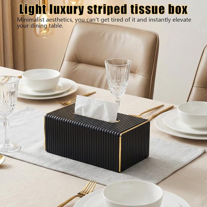 Скляна коробка для серветок, органайзер для косметичних серветок, прямокутна, бежевого кольору