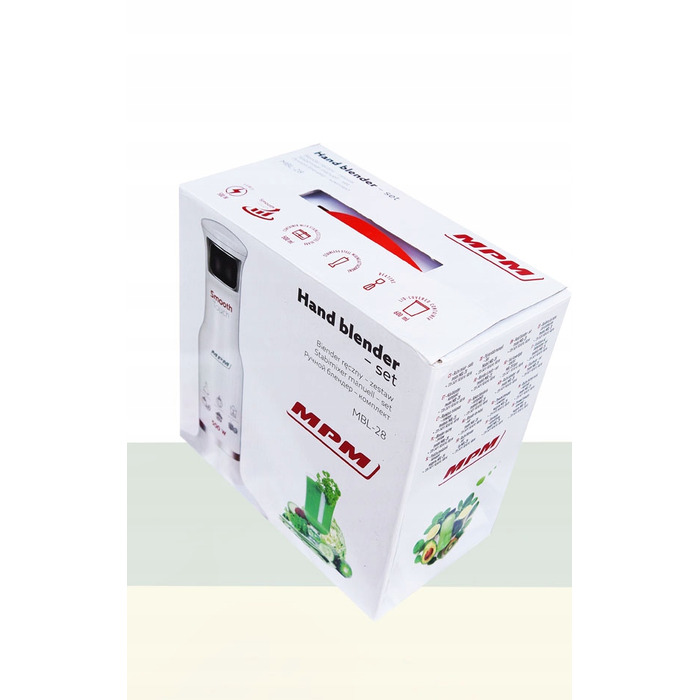 Погружний блендер MPM MBL-28 500 Вт, білий