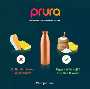 Copper Water Bottle with Diamond Cut, Leak-Proof, Ayurvedic Drinking Vessel, Copper Vessel for Sports, Gym, Outdoor, Yoga (Design 39)