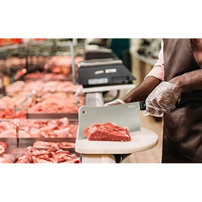 ORBLUE Hackmesser: Китайський кухонний ніж-топірець, гострий ніж для м'яса та кісток, ідеальний для кухні