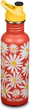 Klean Kanteen Classic Water Bottle, Daisies, 800 ml