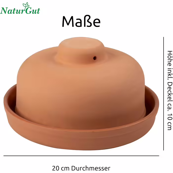 Mediterranean clay butter chiller - fresh butter without a refrigerator - butter dish/butter box without electricity, energy-saving, eco-friendly