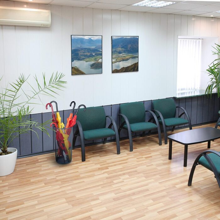 Підставка для парасольок та тростин Relaxdays, сталева, сіра (антрацит), 50 x 26 см, з решіткою
