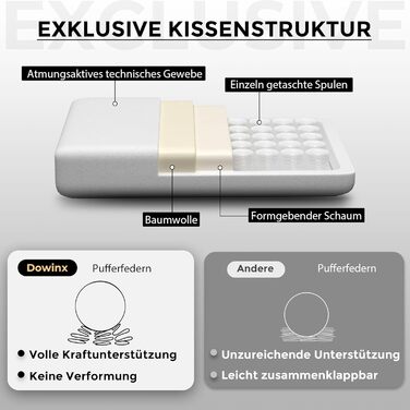 Ігрове крісло Dowinx з тканини XXL, ергономічне, з масажем, 4D підлокітники, підніжка, сіре, для ПК та офісу