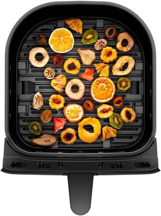 WMF Multi Taste Hot Air Fryer, Airfryer, 1550 W, 4.6l for 2-4 people, healthy frying, drying, grilling, hot air fryer with 8 programs, 4.6 Liter Air Fryer, black