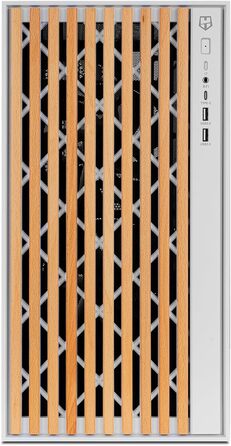 Корпус для ПК NOX Hummer Element White – ATX/Micro-ATX/ITX Midi Tower з сітчастою передньою та верхньою панелями, скло, 3 x 140 мм вентилятори, підтримка 10 вентиляторів, USB-C/USB 3.0, білий