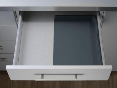 Органайзер для столових приборів DrawerStore (Сірий/Сірий) - Піддон для кухонних ящиків