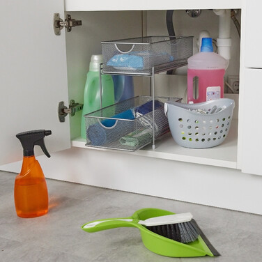 Relaxdays Kitchen Organizer with 2 Pull-Out Baskets