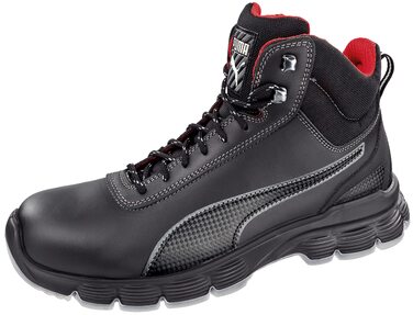 Робоче взуття PUMA SAFETY CONDOR MID S3 ESD SRC - чоловічі чорні робочі черевики з металевим носком та захистом від проколів