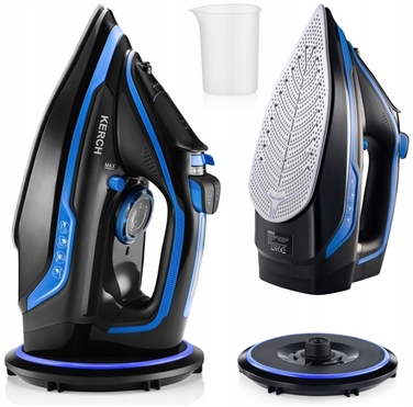 Бездротова парова праска Kerch Ultimate Blue, керамічне покриття, 2600 Вт