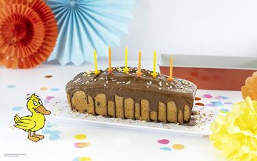 Форма для випічки Dr. Oetker DieMaus, Ø 26 см, набір 3 шт., сталевий лист, антипригарне покриття, помаранчевий/кремовий