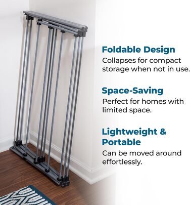 Сушарка для білизни складана Honey-Can-Do сіра, 22.7 кг (срібляста)