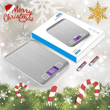 Кухонні ваги AMIR 5 кг, цифрові, професійні, точність до 1 г, з тарою, LCD-дисплеєм, автовимкнення