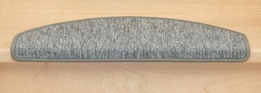 Kettelservice-Metzker Rambo Step Mats in a 15-Piece Value Set, Half-Round, Light Gray (15 Pieces), Light Gray, Half-Round