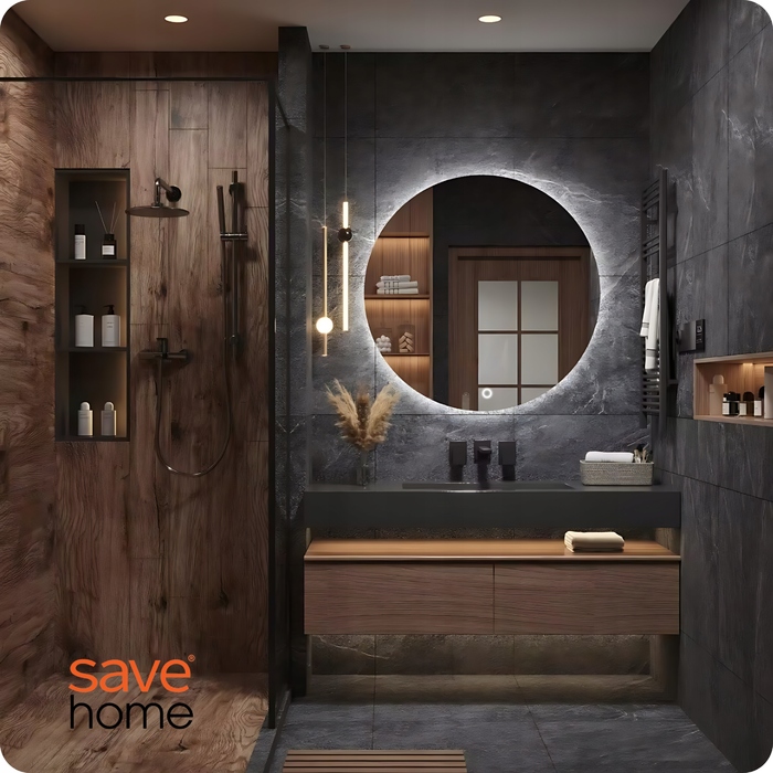 Настінне кругле дзеркало Save Home, 800 x 800 мм