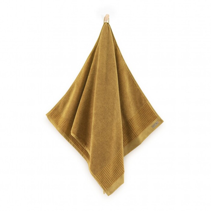 Великий махровий рушник для ванни ZWOLTEX PORTO, жовтий, 600г, 70x140см