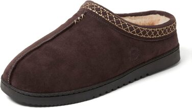 Dearfoams чоловічі тапочки-клоги з замші для дому та вулиці (43 EU, Кофе 2)