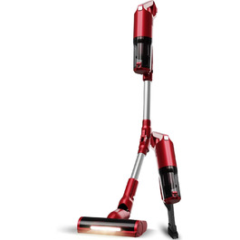 Вертикальний пилосос TurboTronic StormStick 120 Вт з ручним пилососом, фільтр MIF, 5 м кабель, 11kPA, циклонна технологія, червоний