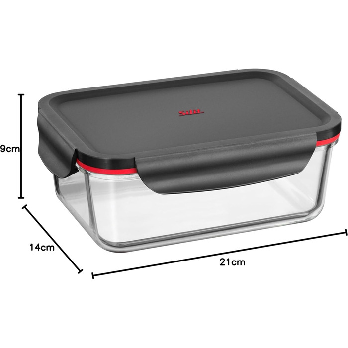 Silit Storio Контейнер для зберігання з кришкою, скло, 21 x 14 см, для кухні