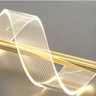 Настінний LED-світильник золотого кольору для сходів, сучасний, з регулюванням яскравості, 16W, 1800LM